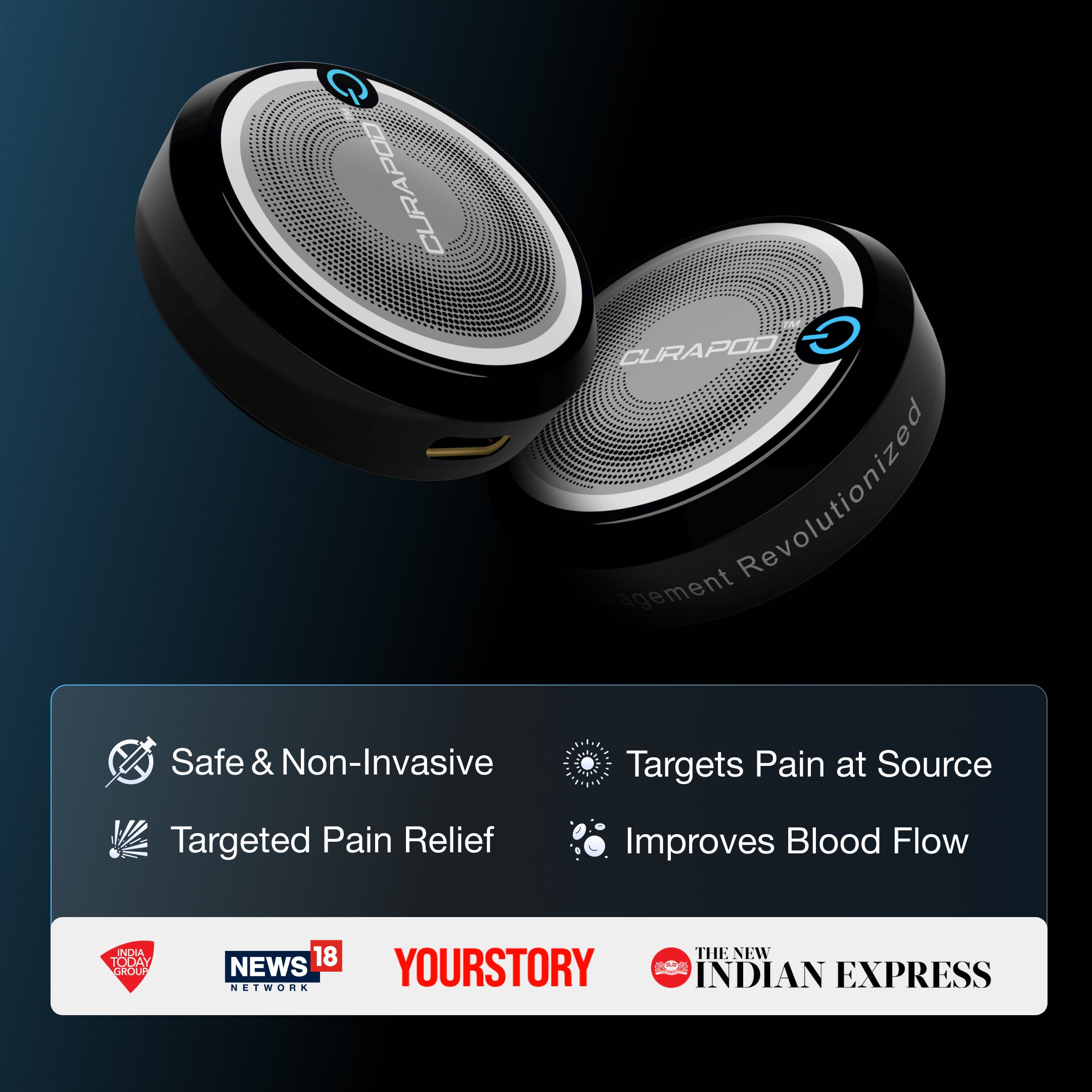 Curapod by Litemed | Non Invasive Pain Management Device