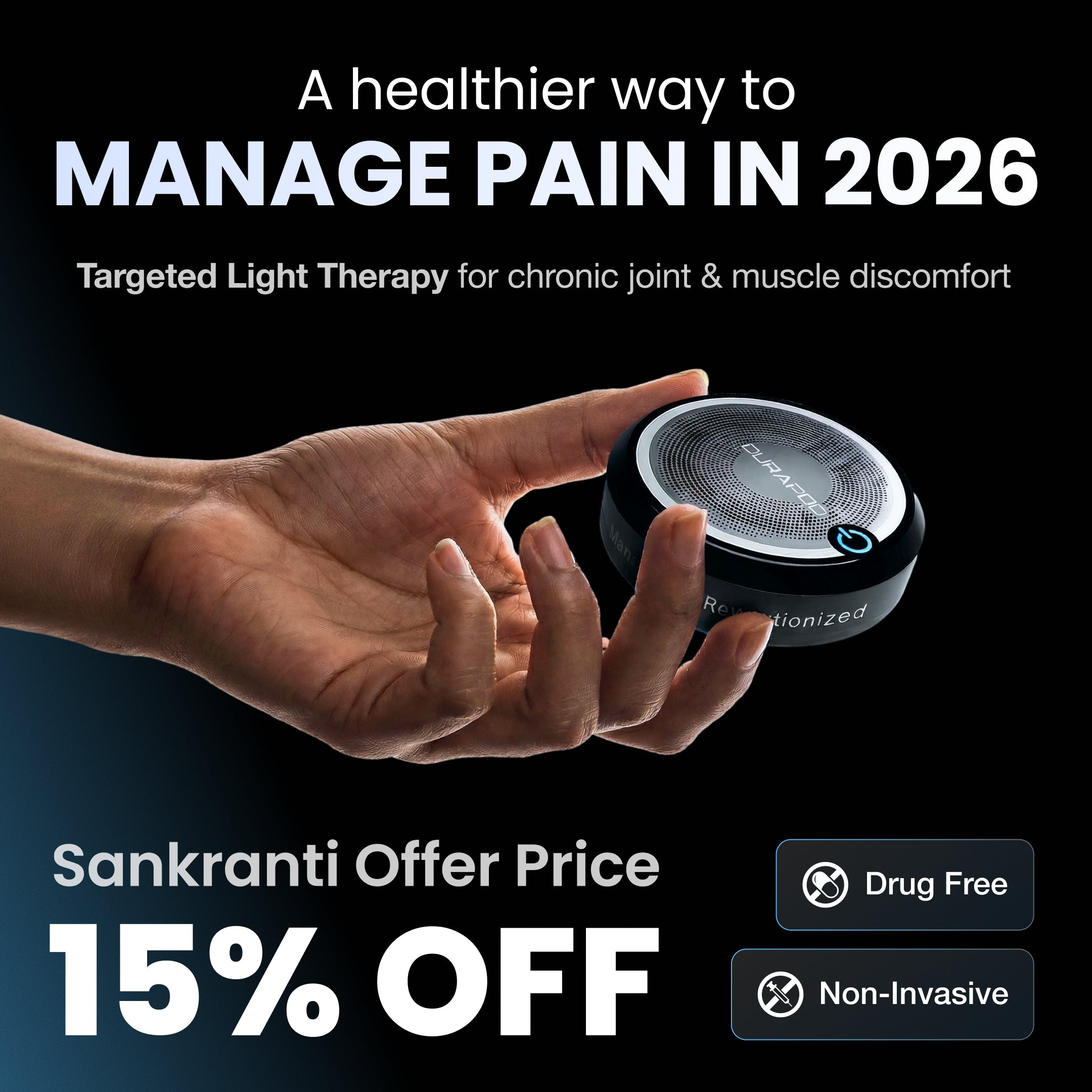 Curapod by Litemed | Non Invasive Pain Management Device